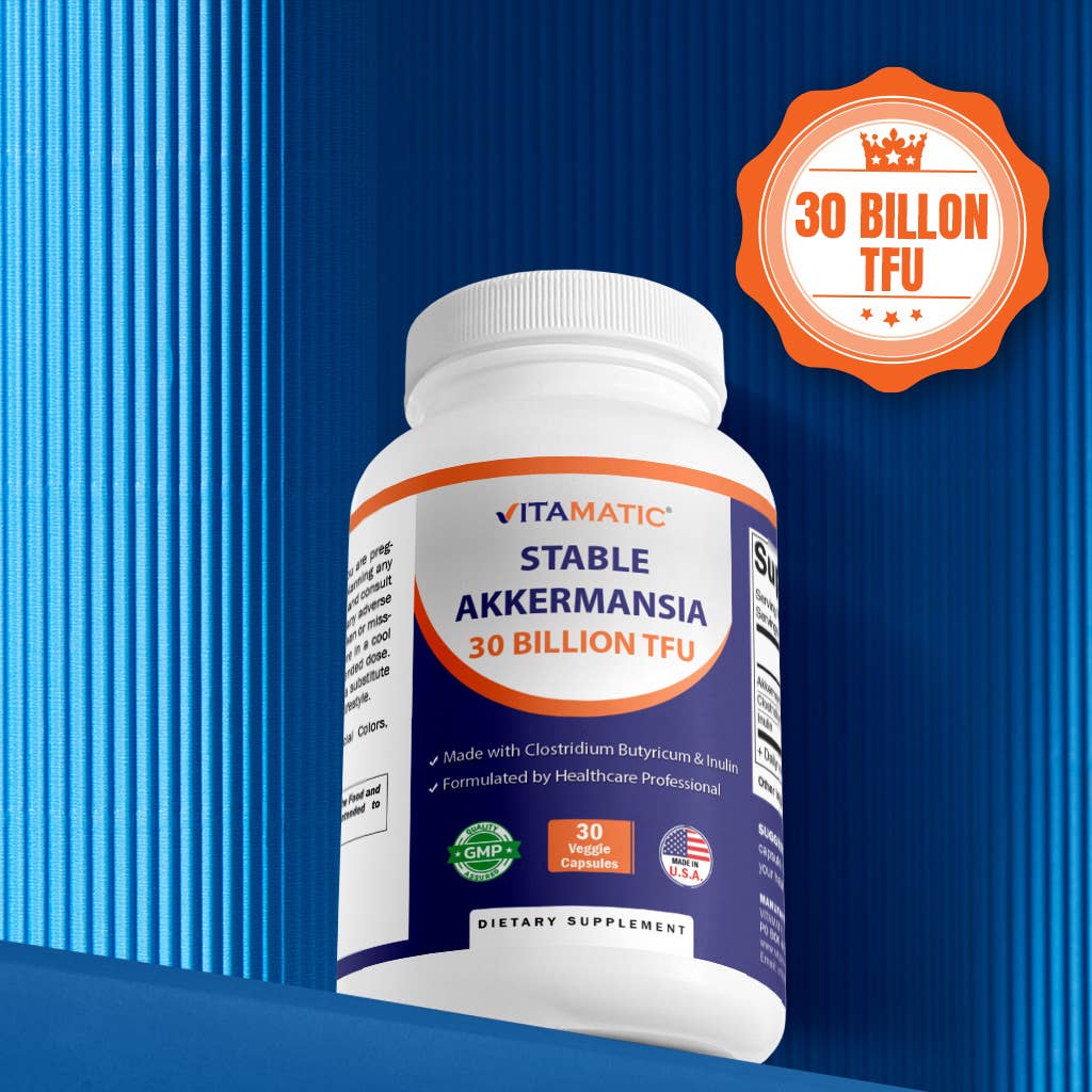 Vitamatic Akkermansia 30B | Metabolic Support | 30ct