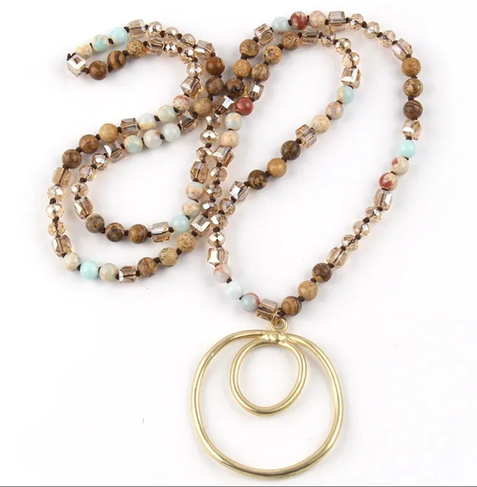 Beaded Pendant Necklace