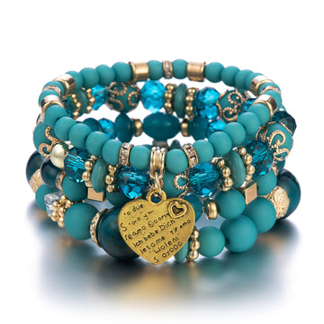 BohoCharm Heart Bracelet