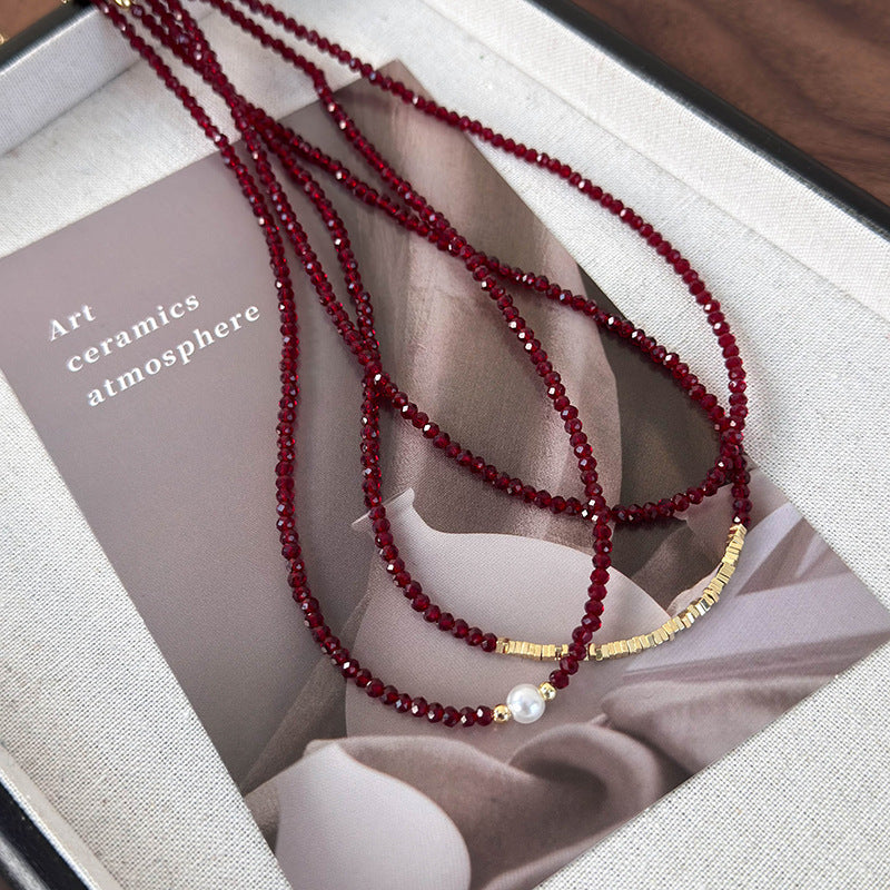 Crimson Alloy Necklace