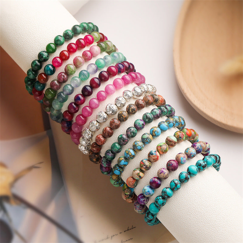 Retro Classic Style Natural Stone Bracelet