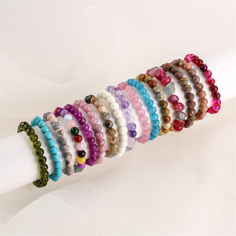 Retro Classic Style Natural Stone Bracelet
