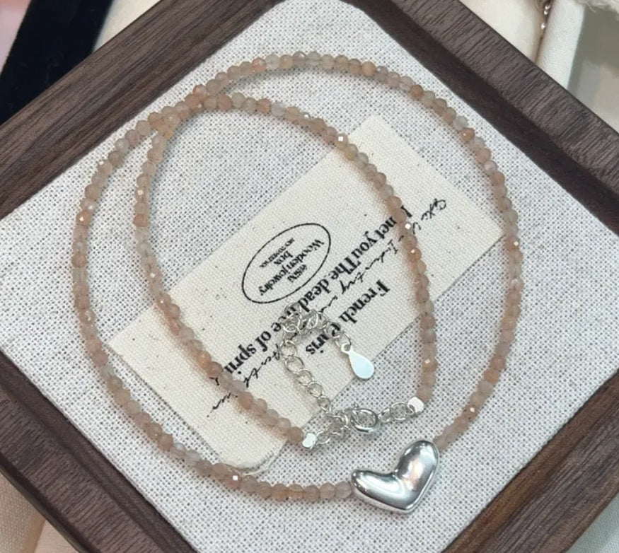 Beaded Heart Necklace