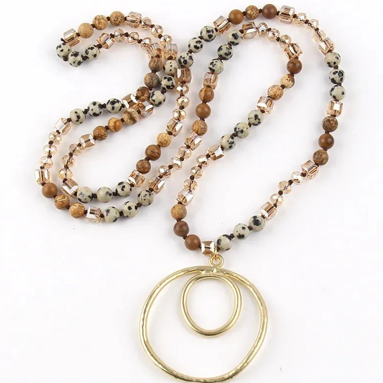 Beaded Pendant Necklace