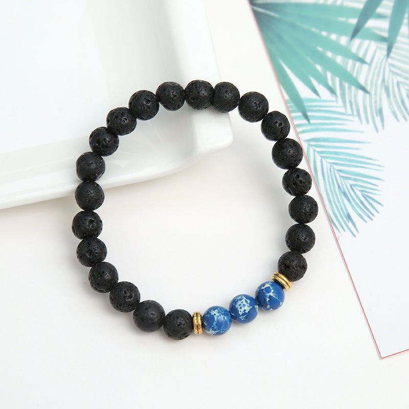 Casual Retro Volcanic Rock Bracelet