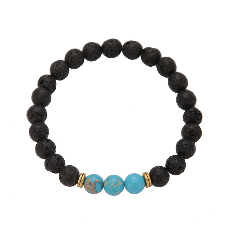 Casual Retro Volcanic Rock Bracelet