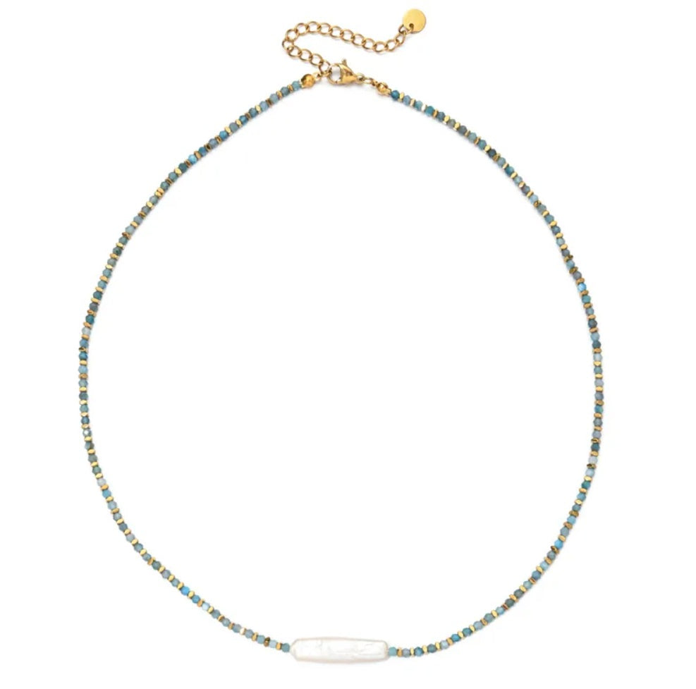 Beaded Pearl Necklace
