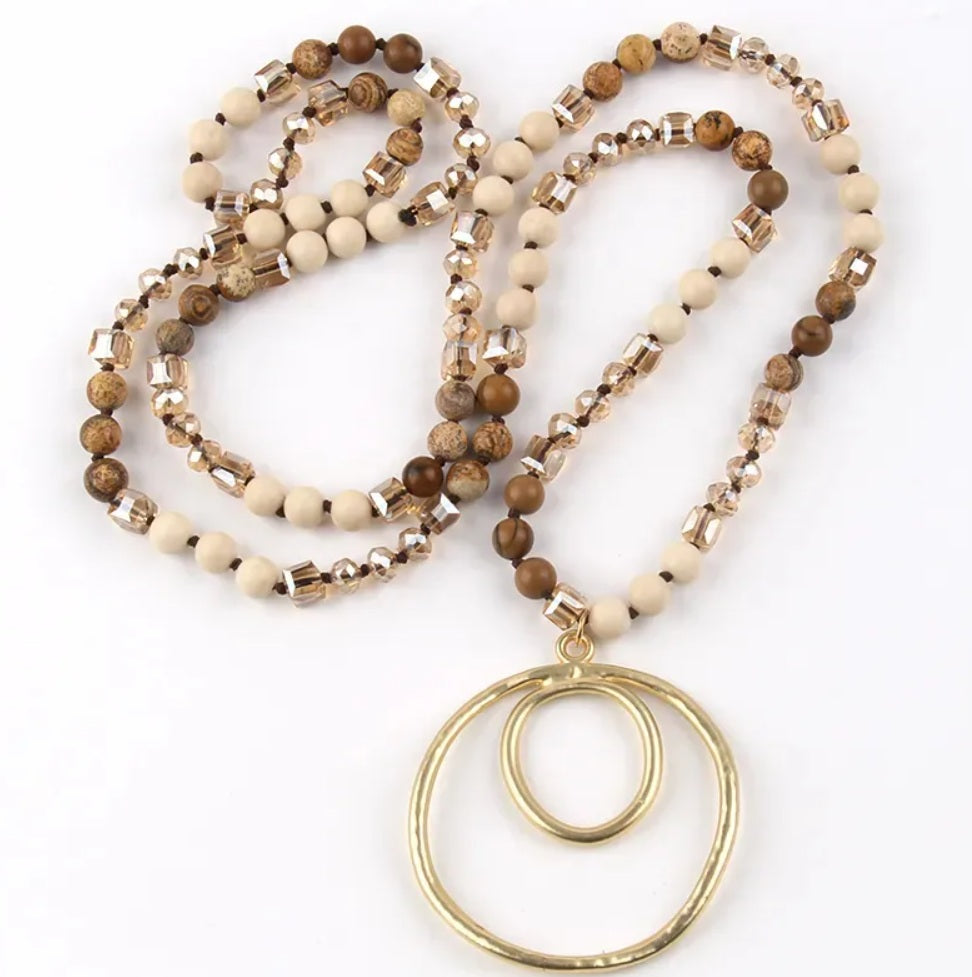 Beaded Pendant Necklace