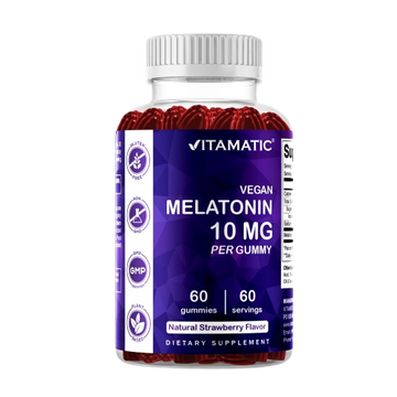 Vitamatic 10mg Melatonin | Vegan & Non-GMO | 60ct