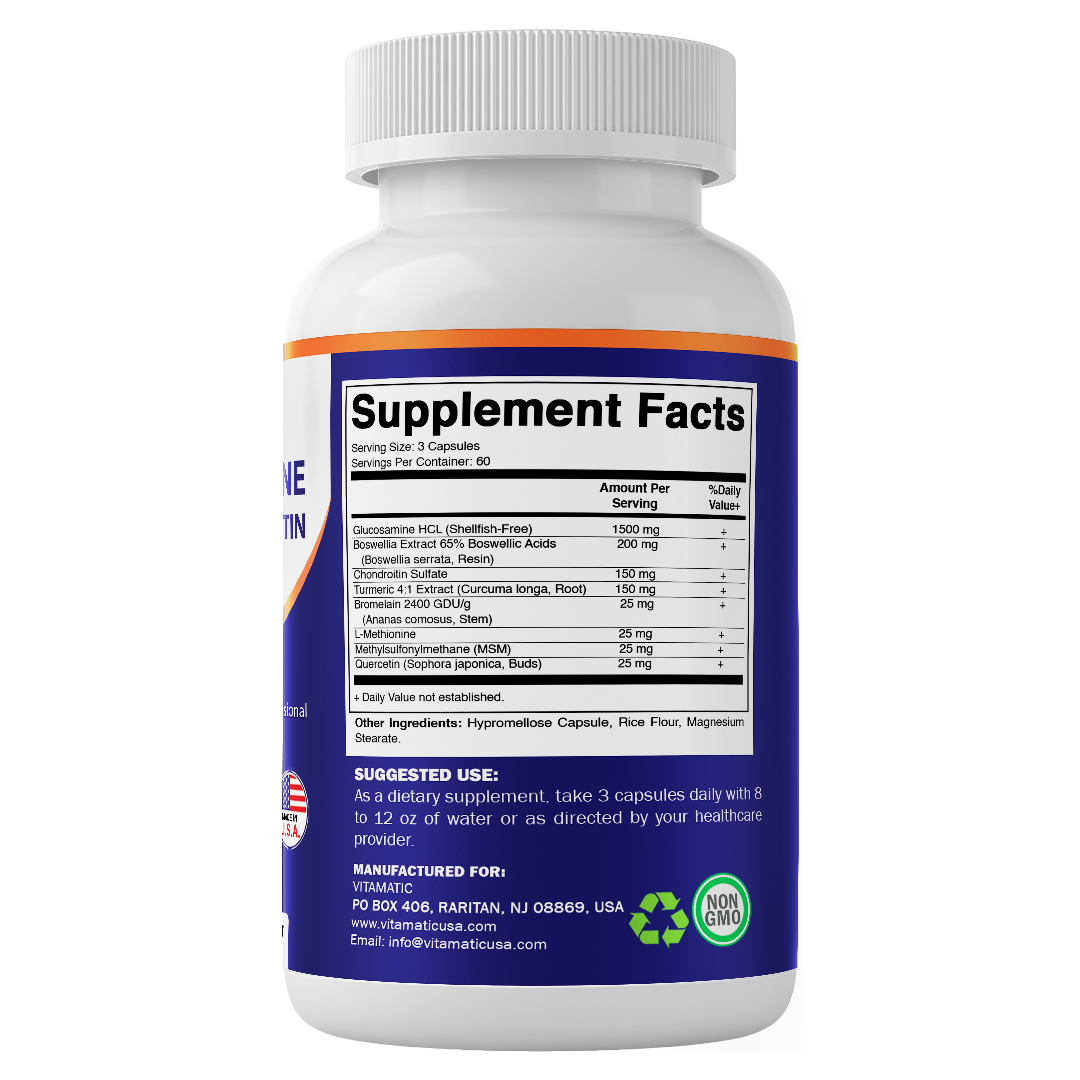 Vitamatic Glucosamine & Chondroitin | MSM | 180ct