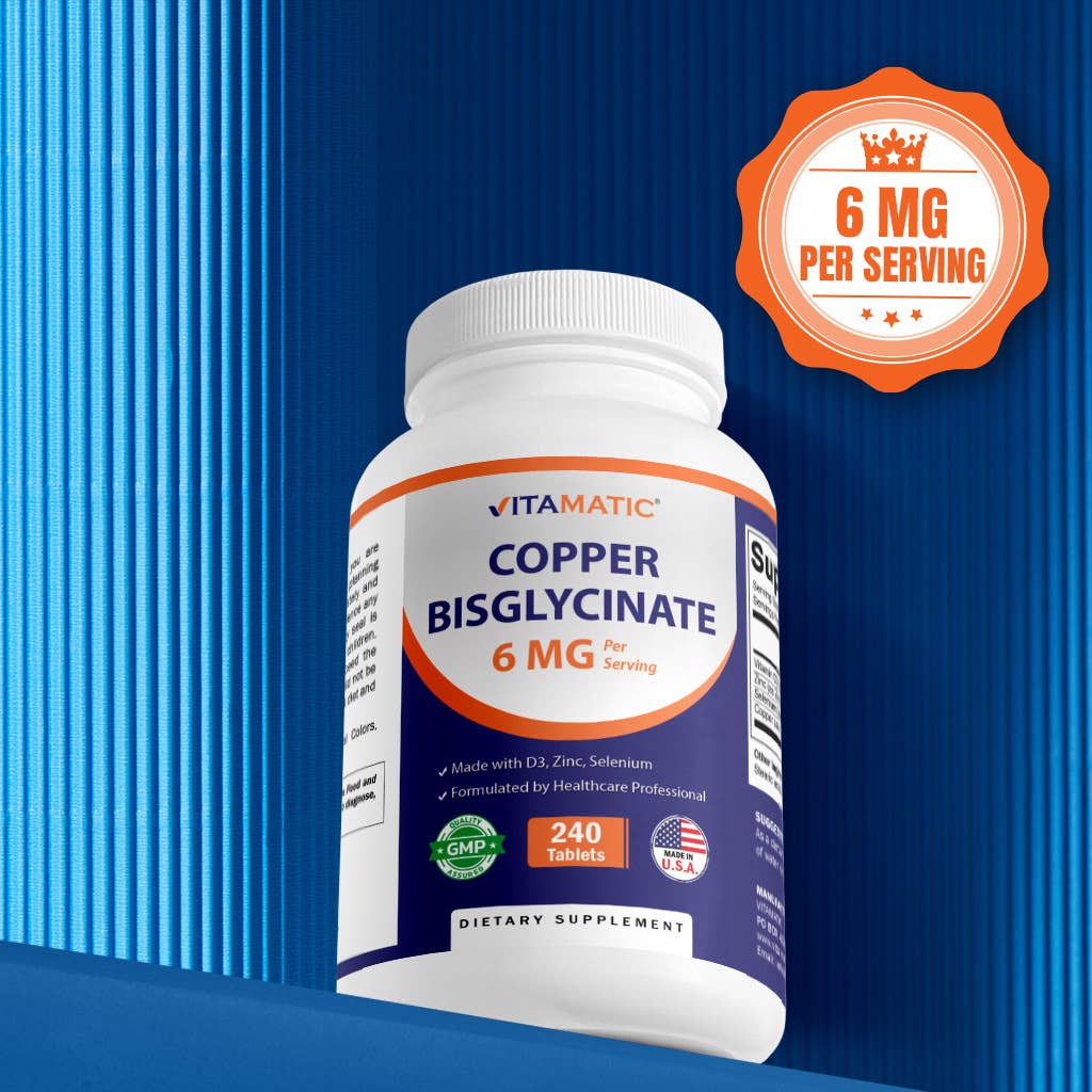 Vitamatic Copper & Zinc Complex | D3 + Selenium | 240ct