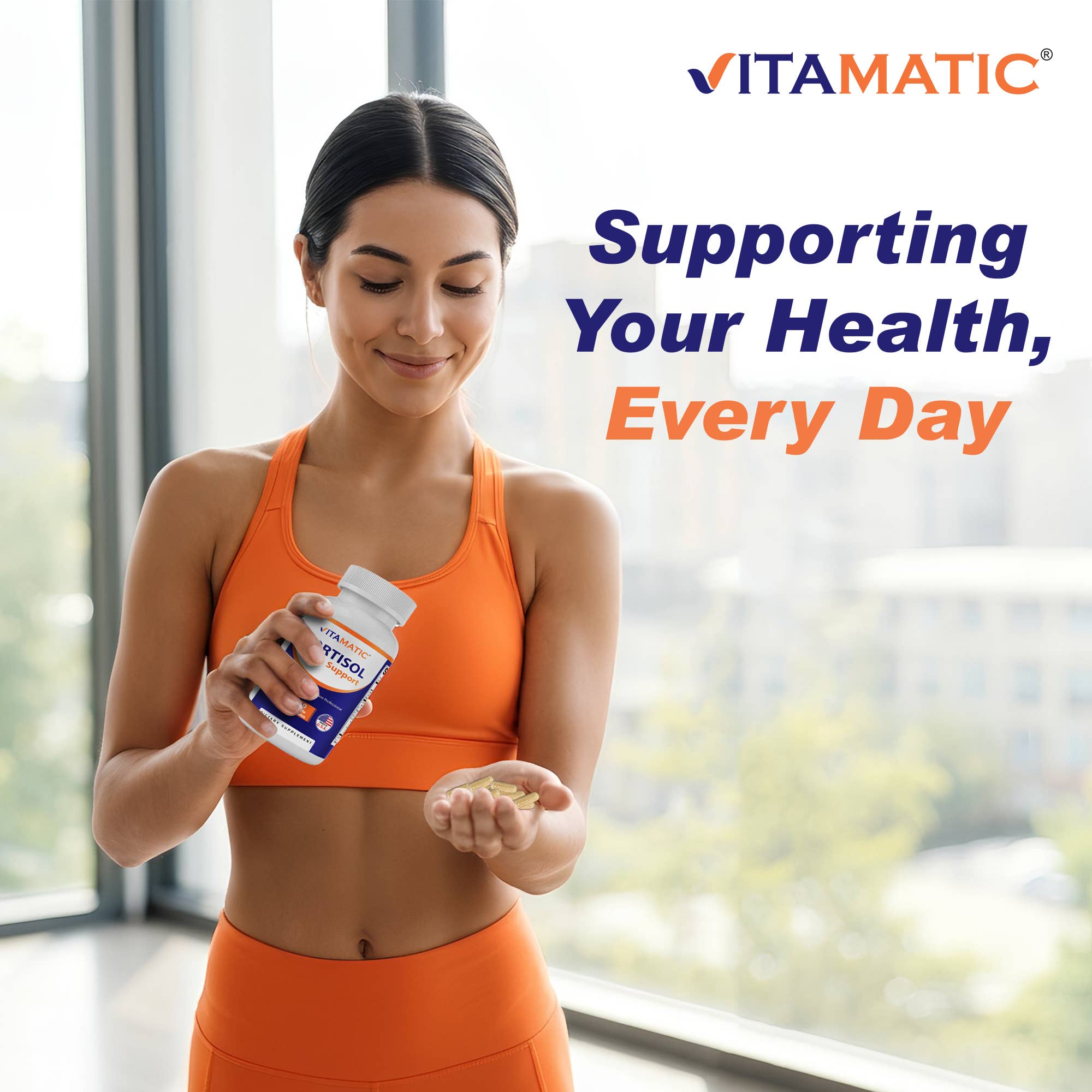 Vitamatic Cortisol Support | Ashwagandha & Rhodiola | 90ct