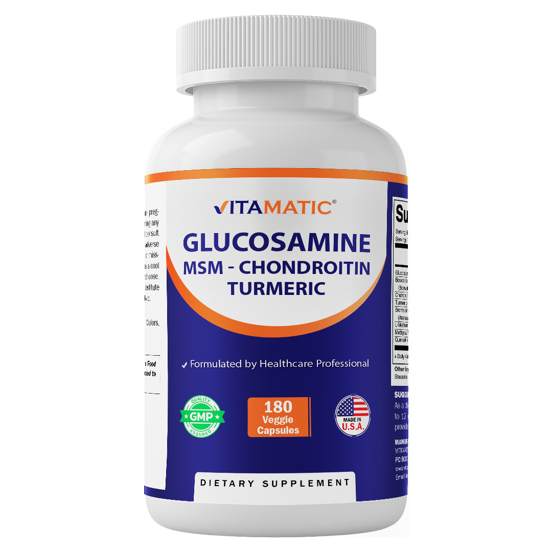 Vitamatic Glucosamine & Chondroitin | MSM | 180ct
