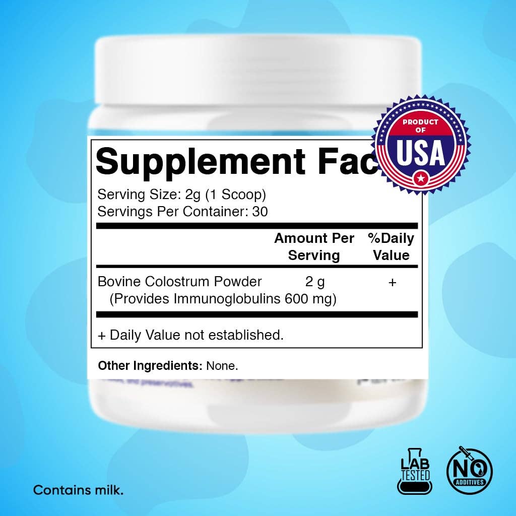 Vitamatic Bovine Colostrum | 30% IgG | 30 Servings