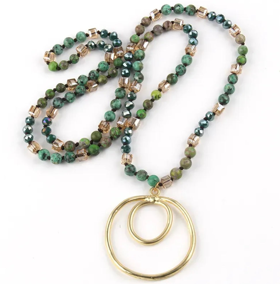 Beaded Pendant Necklace